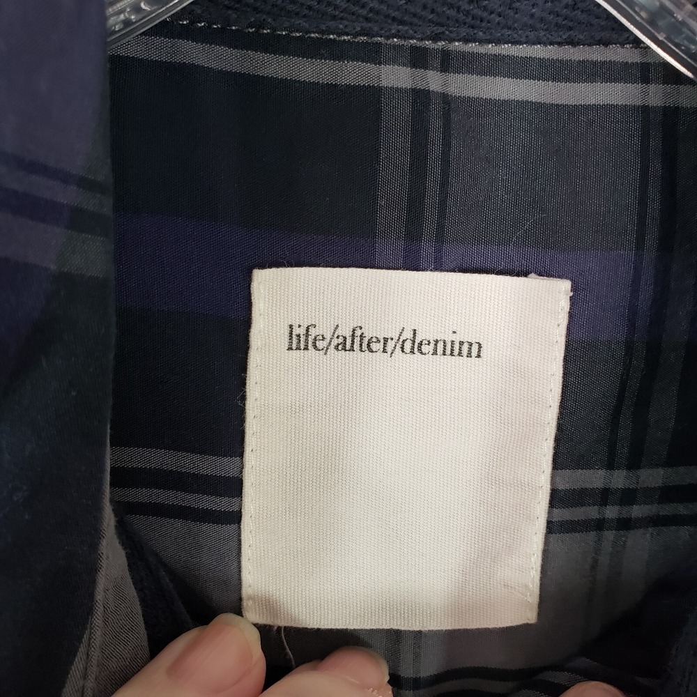 Life After Denim Plaid Button Up Mens Sz S Shirt Classic Collared Outdoor Casual - Picture 5 of 9